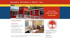 Desktop Screenshot of leucadiachildrenschool.com
